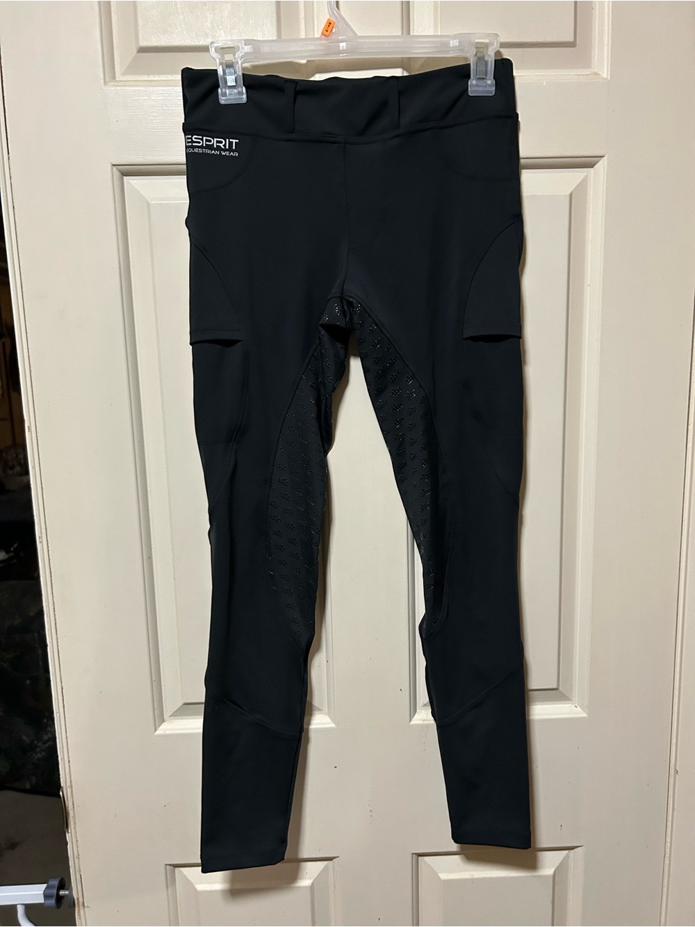 Esprit Black Women's Riding Leggings with Silicone Grip Panels